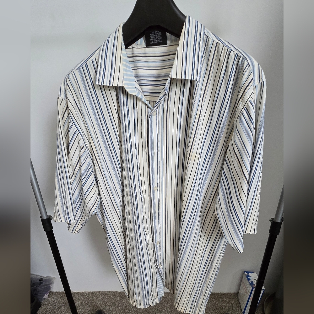 Vintage South Pole Striped Casual Shirt for Men